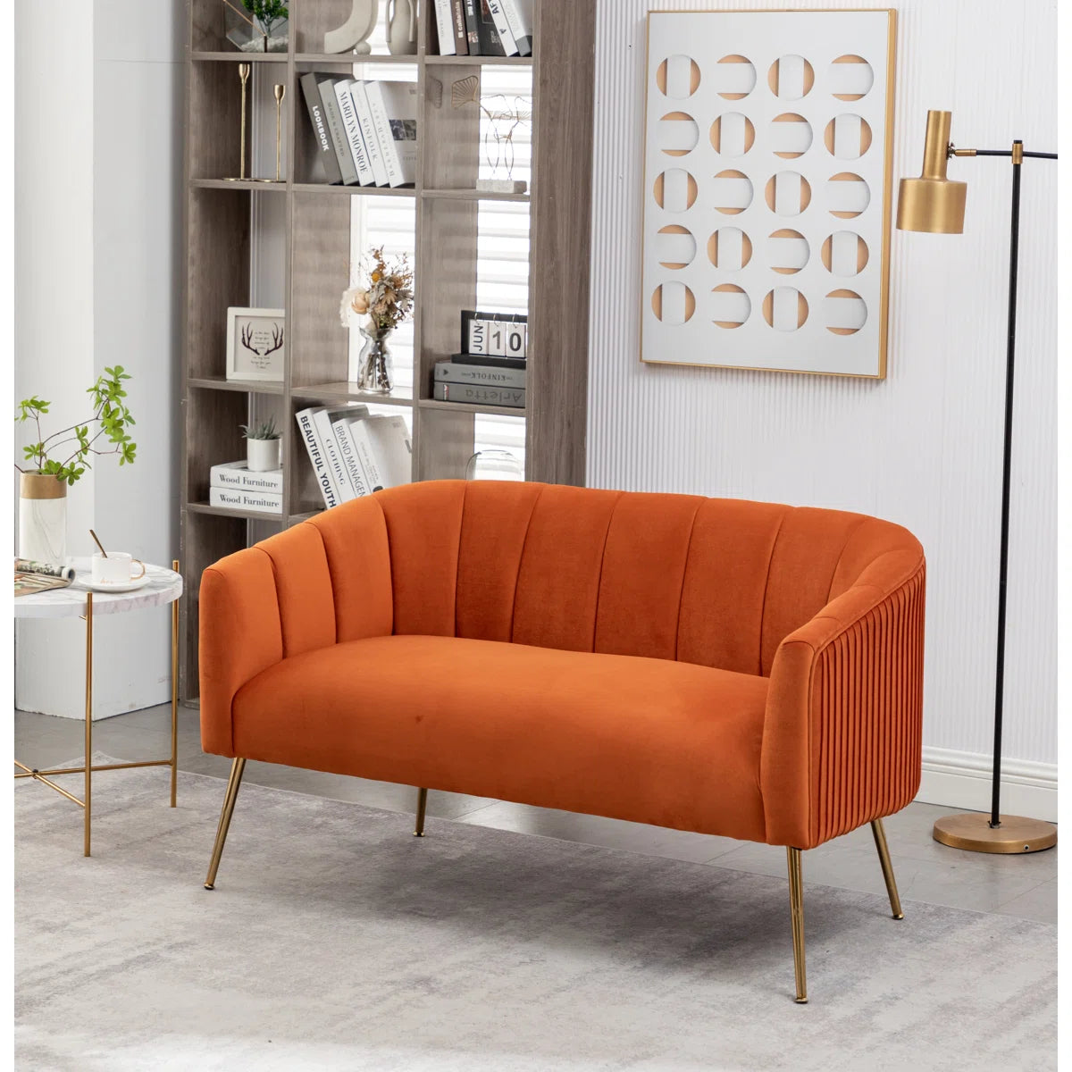 Mariantonietta 51'' Velvet Loveseat