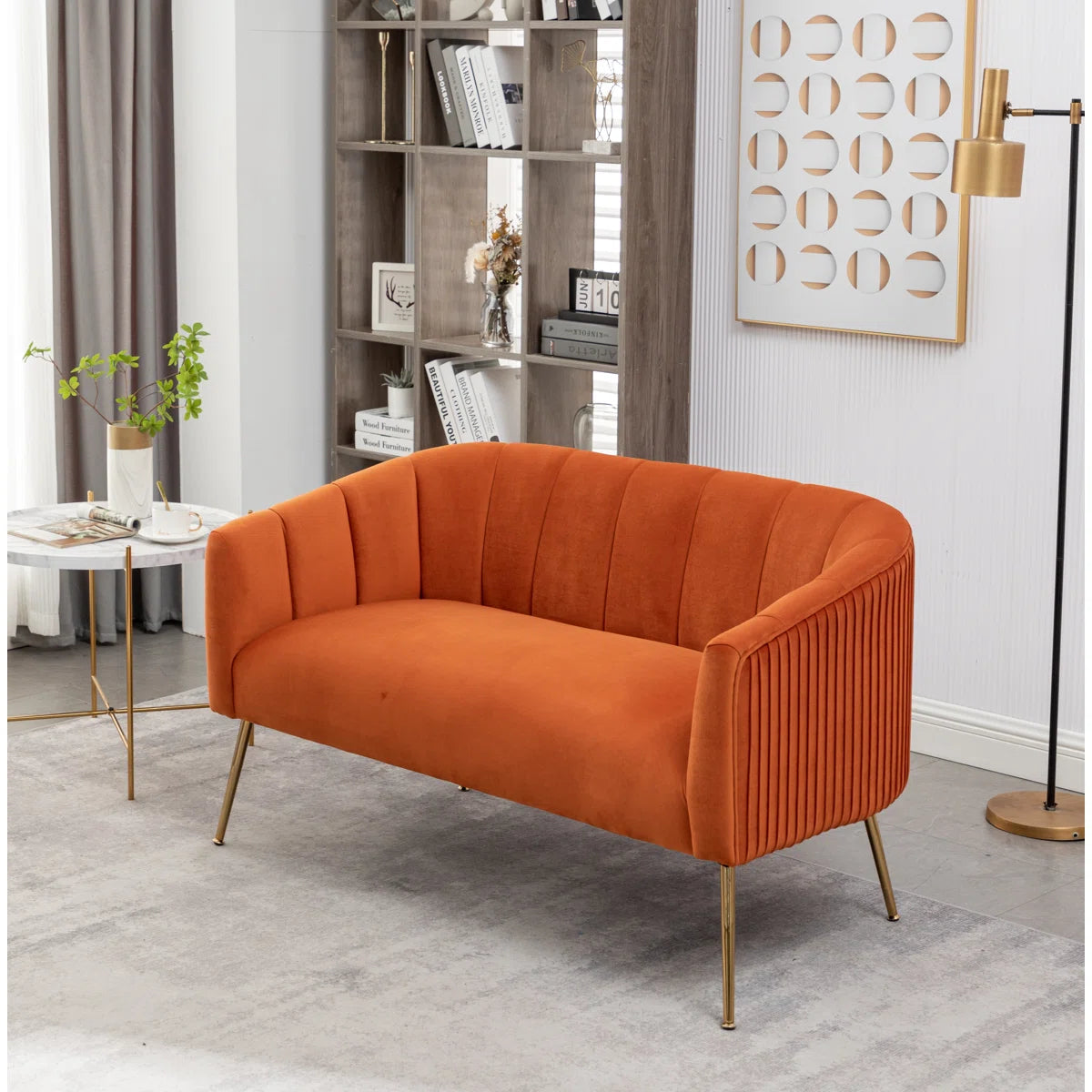 Mariantonietta 51'' Velvet Loveseat