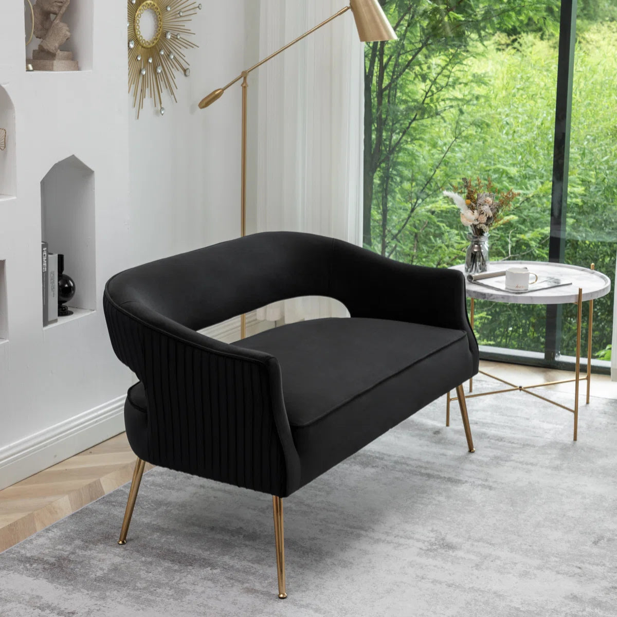 Chynna 51.2'' Velvet Loveseat