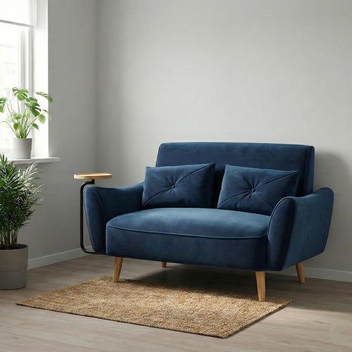 47.62" Velvet Loveseat, Modern 2-Seat Sofa for Small Space, Apartment or Bedroom