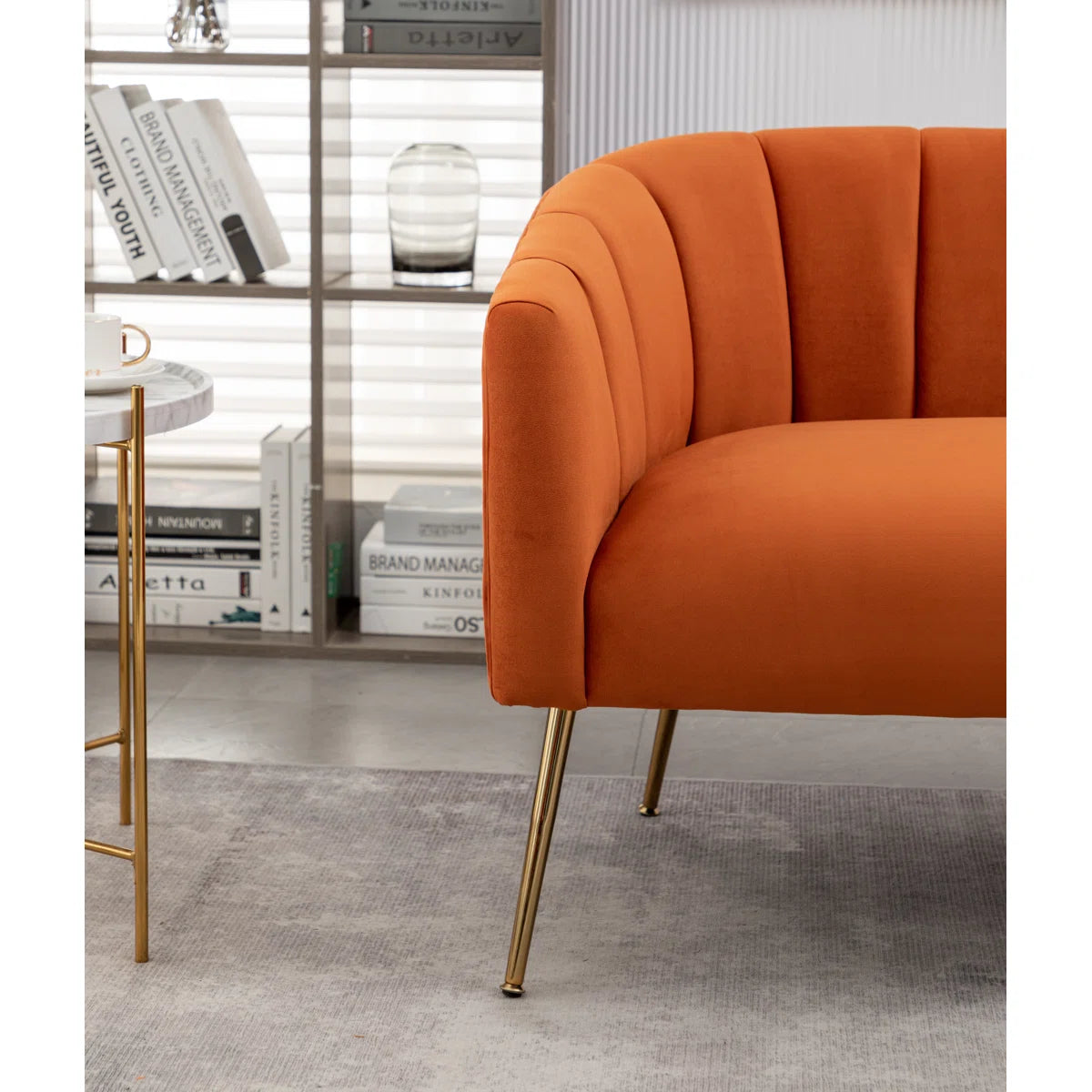 Mariantonietta 51'' Velvet Loveseat