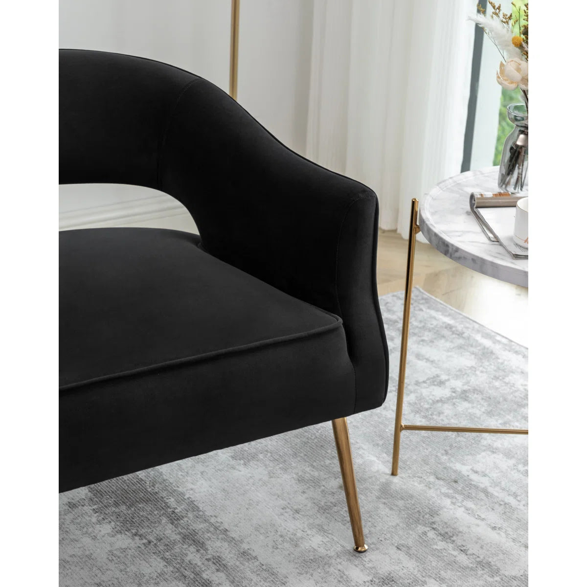 Chynna 51.2'' Velvet Loveseat