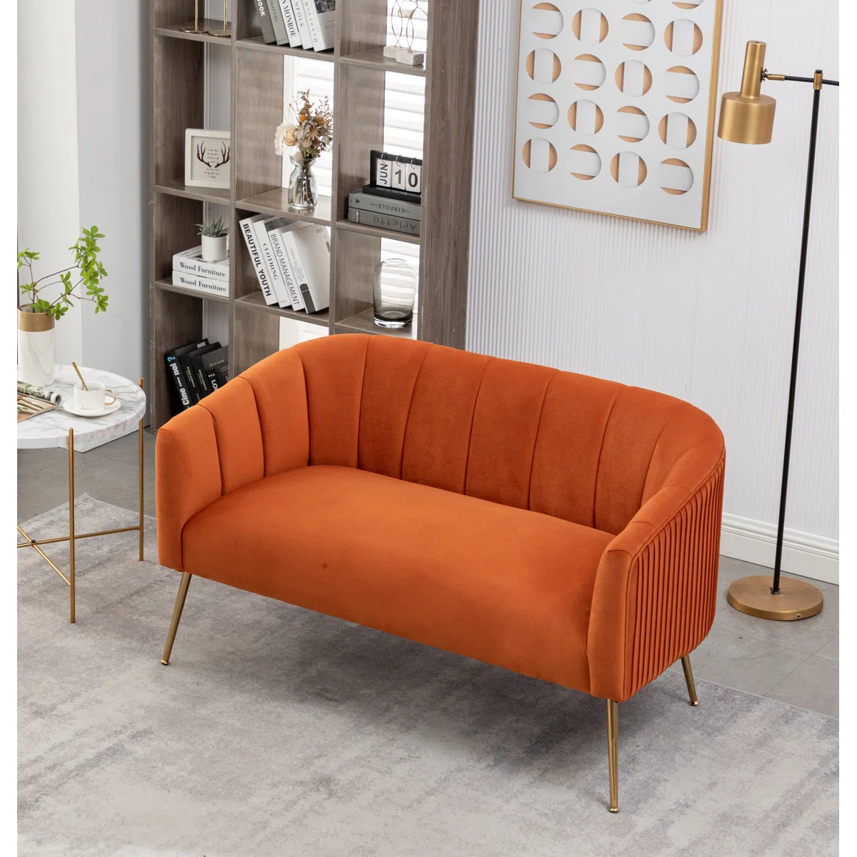 Mariantonietta 51'' Velvet Loveseat