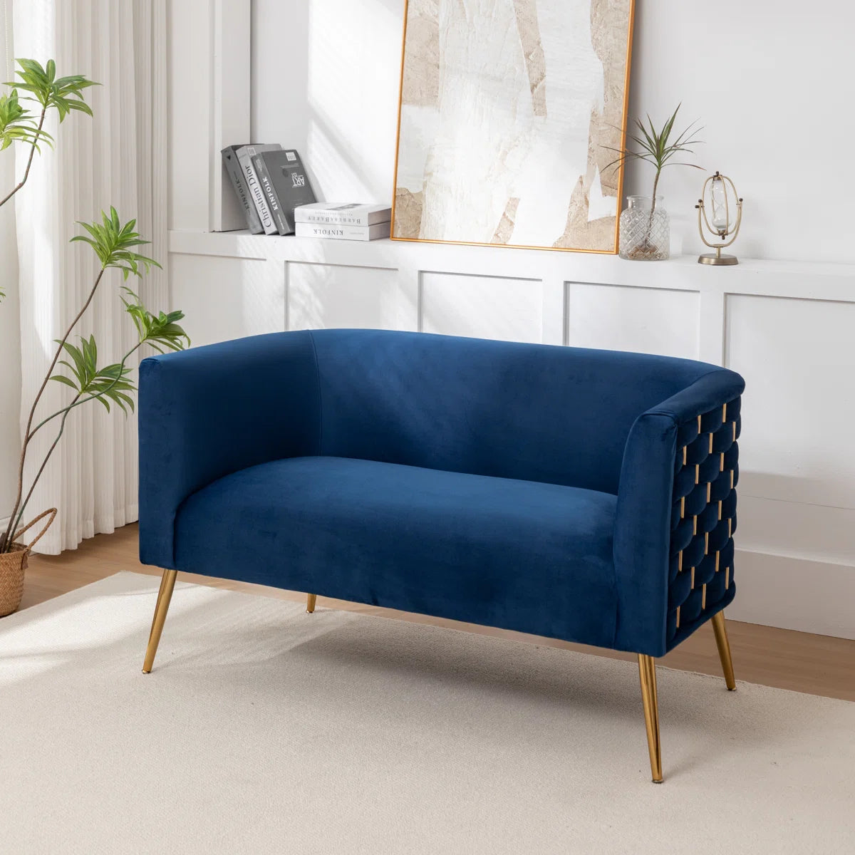 Cristen Upholstered Velvet Loveseat