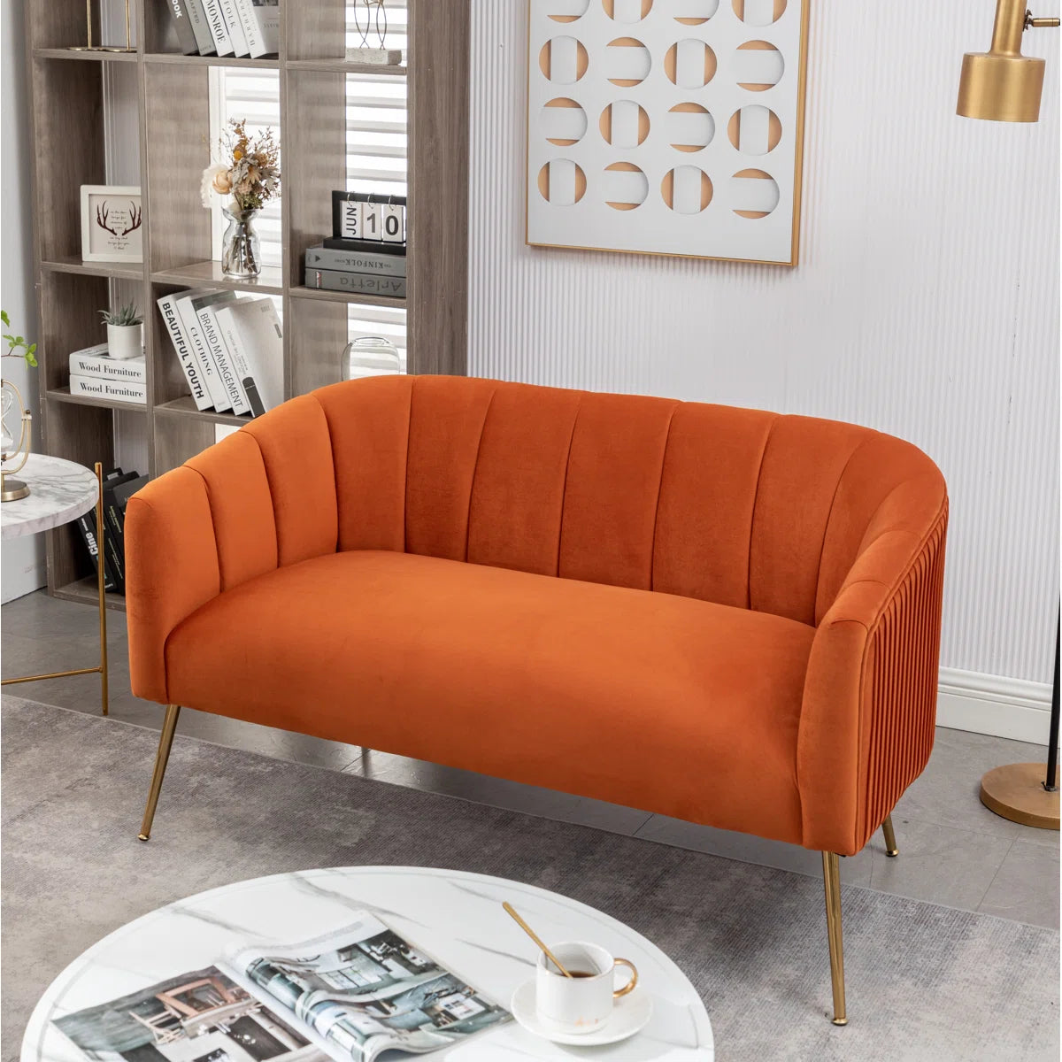 Mariantonietta 51'' Velvet Loveseat