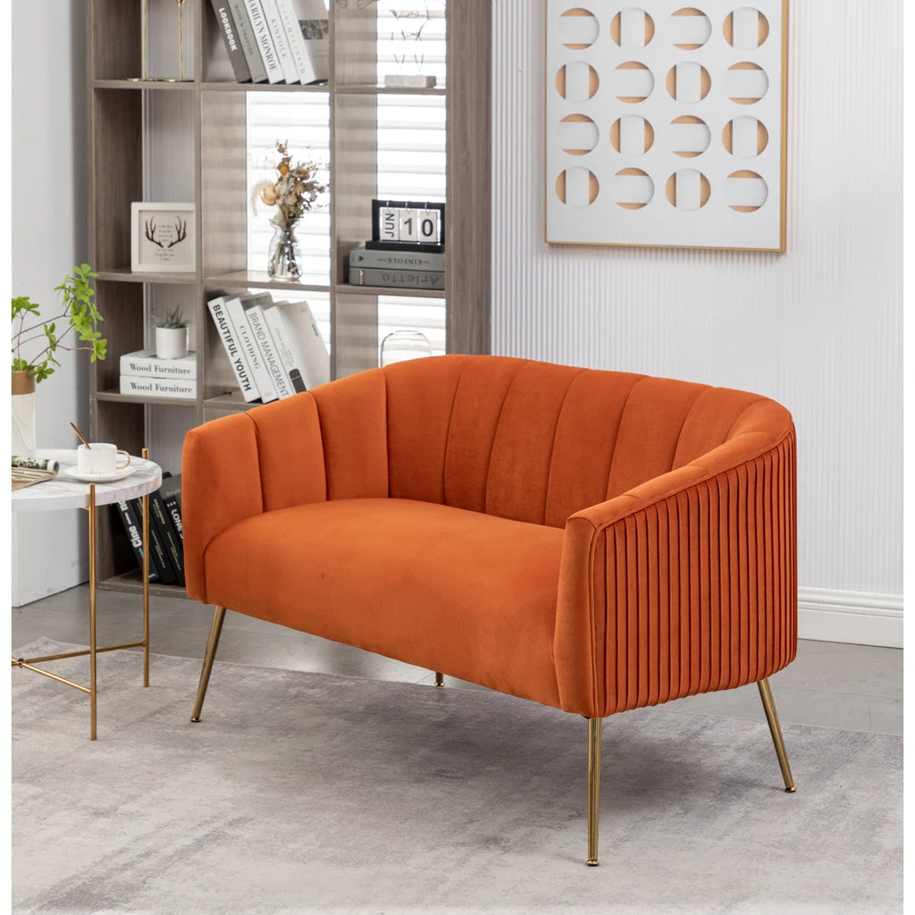 Mariantonietta 51'' Velvet Loveseat