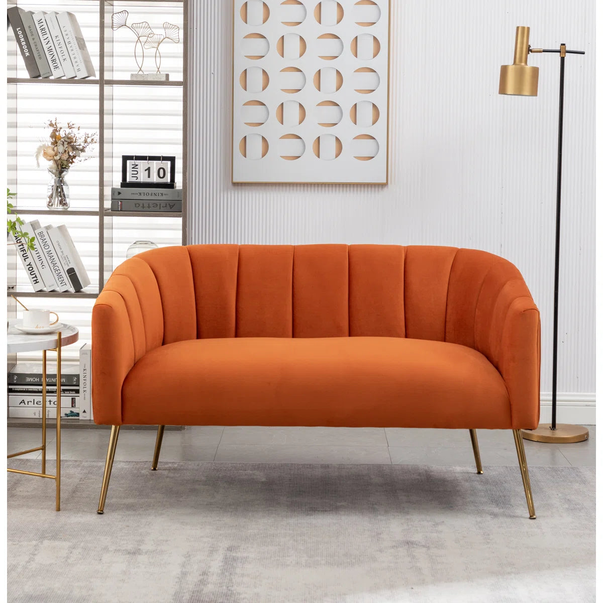 Mariantonietta 51'' Velvet Loveseat